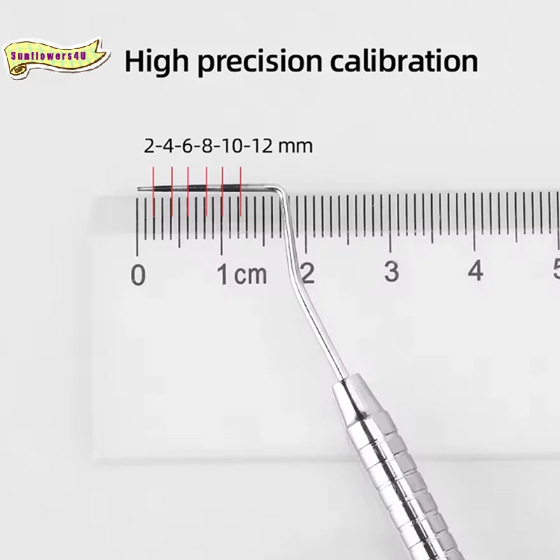 Dental Stainless Steel Periodontal Probe With Scaler 1-10 1-15  Probe Instrument Tool Teeth Clean Hygiene Tools