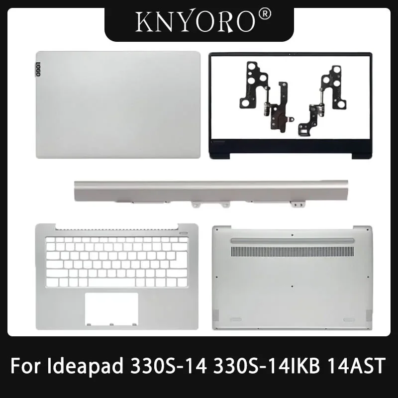 

NEW For Lenovo Ideapad 330S-14 330S-14IKB LCD Back Cover Front Bezel LCD Hinges Upper Palmrest Bottom Case Cover Silver Shell