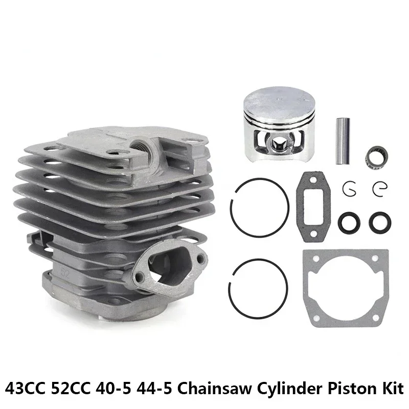 1 Set Diameter 45mm Chainsaw Cylinder and Piston Set Fit 52 52Cc Chainsaw Spare Parts for Oil Chainsaw Spares