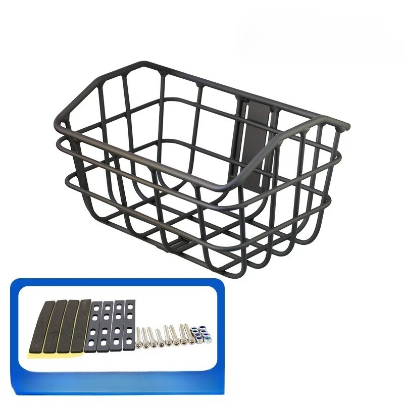 Aluminum Alloy Bicycle Basket Stable Durable Sturdy Bolded Bolded Lightweight Bicycle Panniers Cycling Bike Accessories