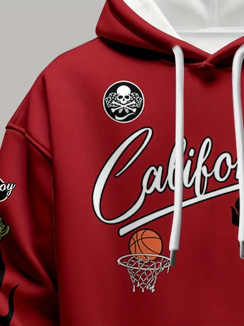 أحدث هوديي ساخن مع عناصر حروف الشارع الأوروبية والأمريكية ثلاثية الأبعاد مطبوعة للربيع والخريف بنمط رياضي ترفيهي #4