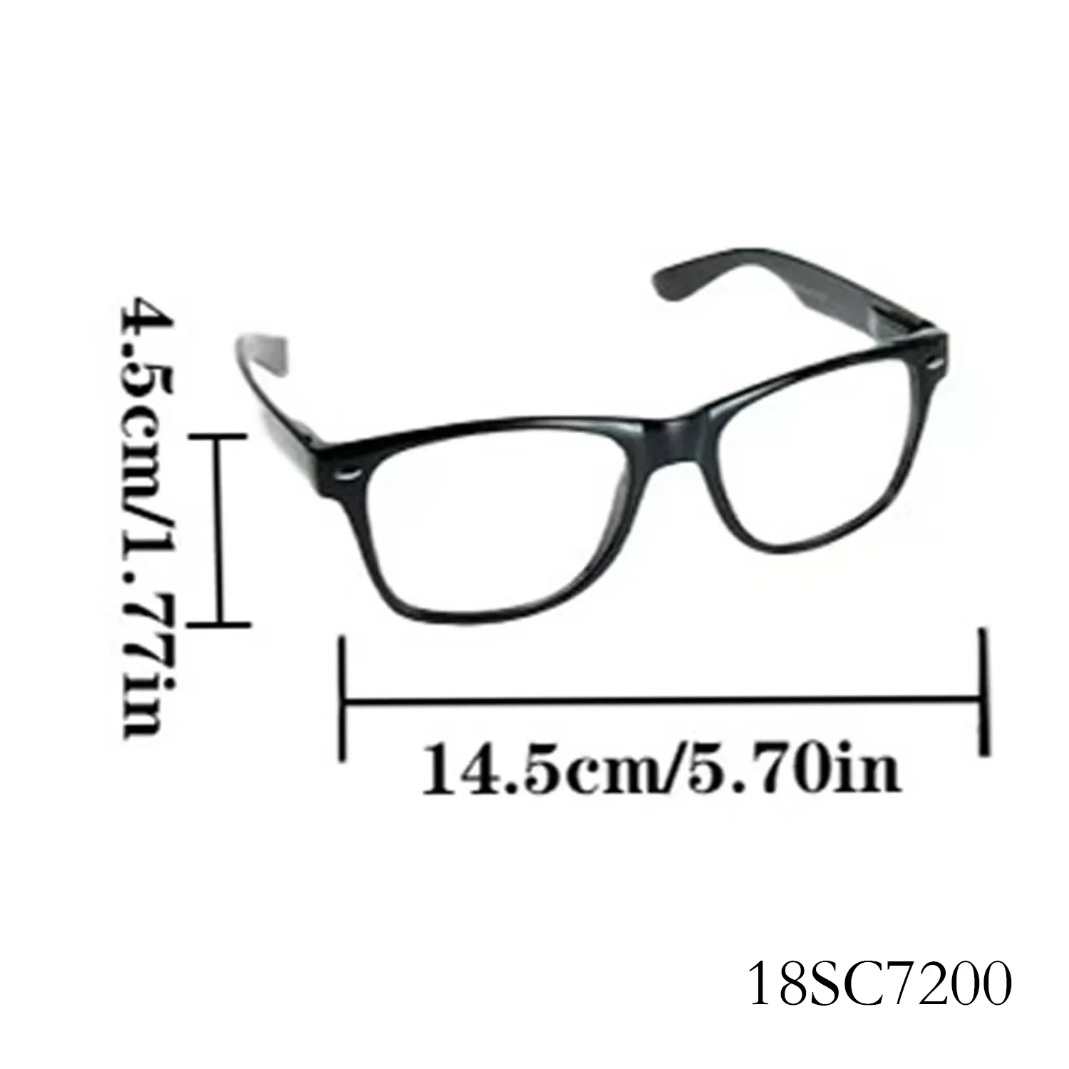 PESENAR Estilo de ropa de los años 20, gafas con montura negra, montura de gafas artísticas de cara lisa midi retro