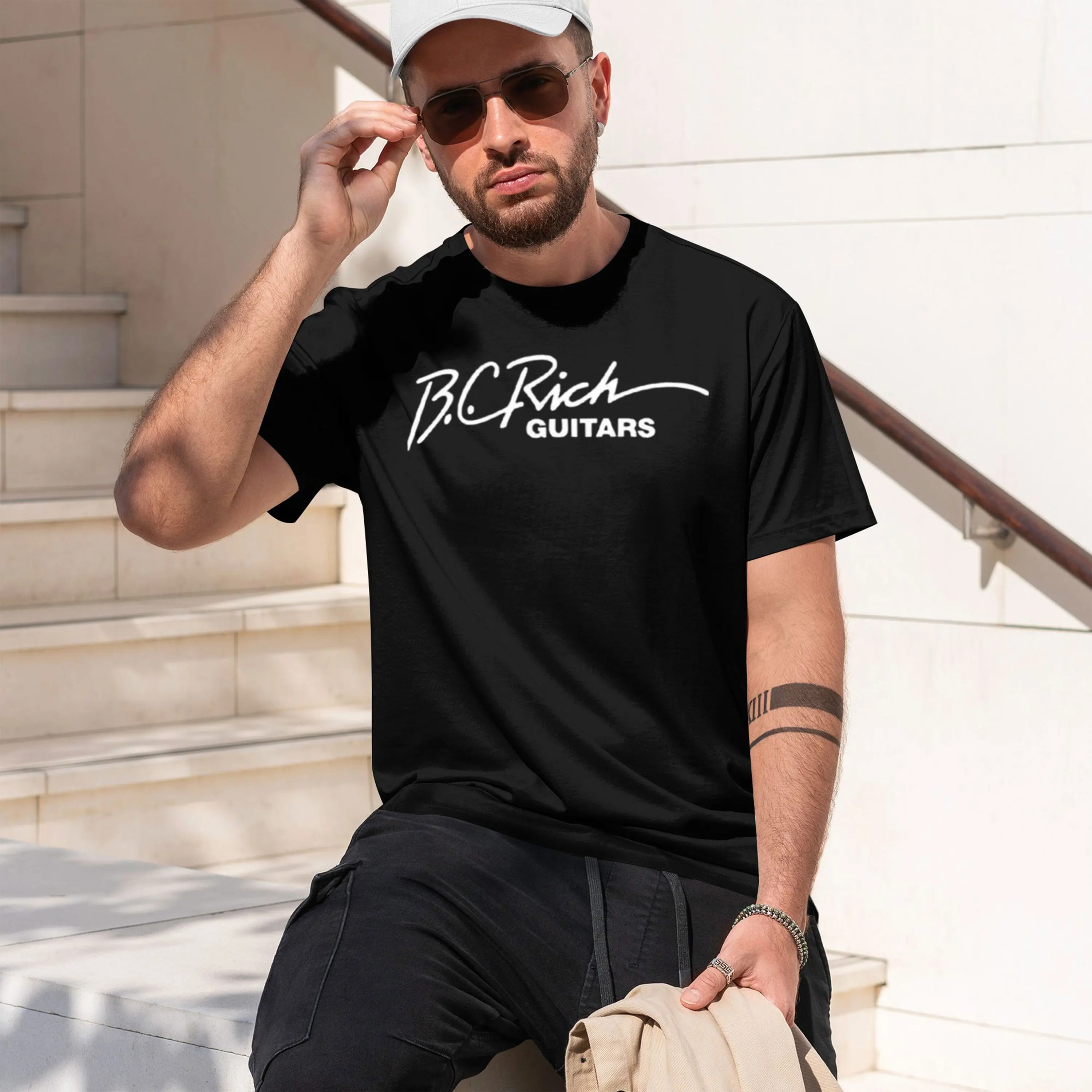 Camiseta Esencial con el Logotipo de Sr - BC Rh Guitars, para Fanáticos del Deporte, Diseño Personalizado, Ropa para Hombre, Nuevo Modelo 2026