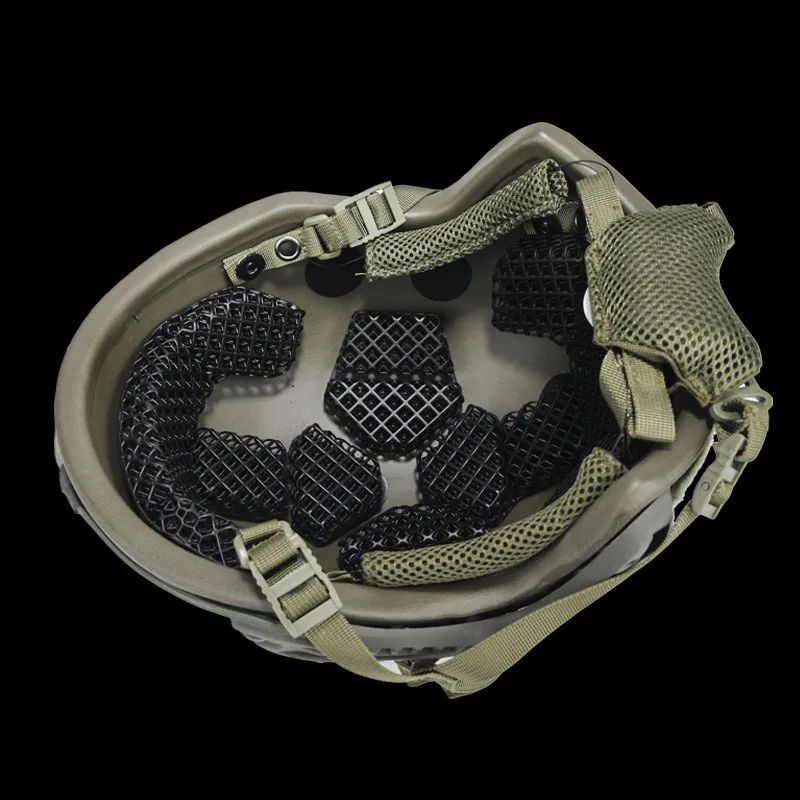Tactical Helmet Inner Lining with High-impact Cushioning and Decompression Pads