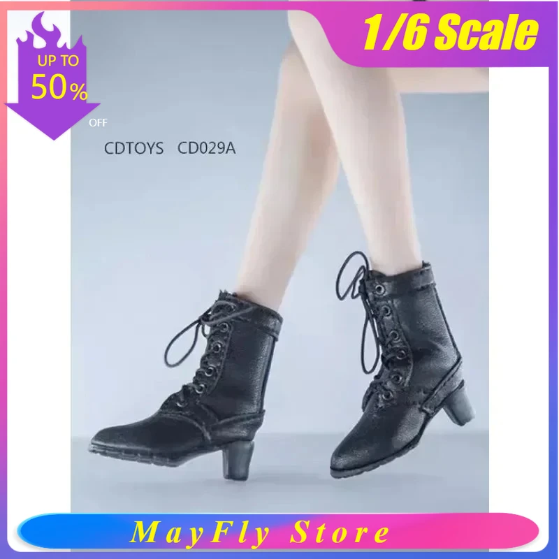 

Женские сапоги-ботильоны из искусственной кожи на высоком каблуке, модель 1/6, легко сочетаются с 12-дюймовыми фигурками с отсоединяемыми стопами.