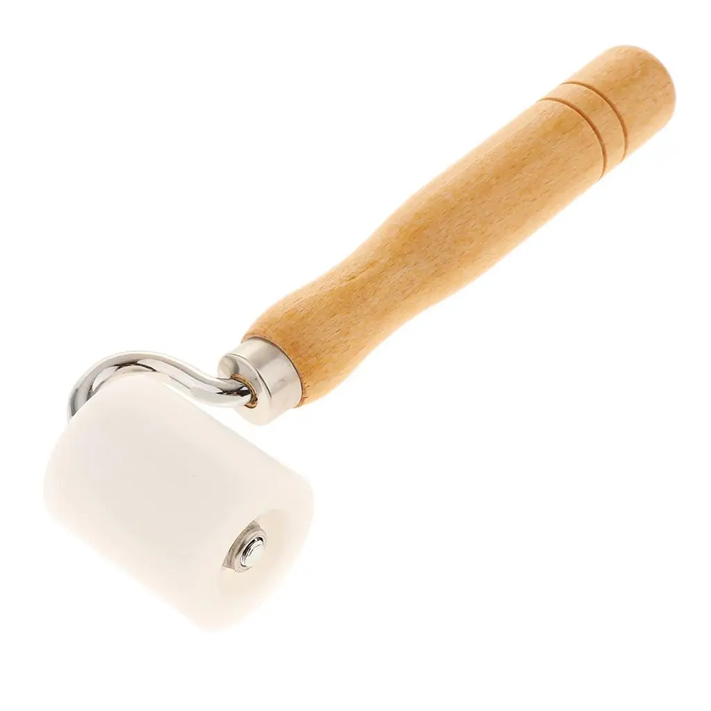 Wooden Handle Smooth Surface Wallpaper Edge Seam Roller DIY Hand Pressure Rollers