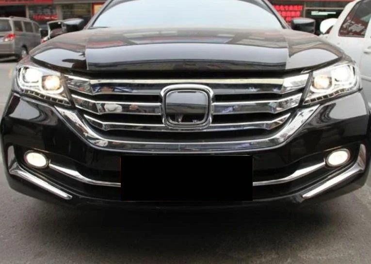 혼다 어코드 2014 2015 2016 2017 업그레이드 빔 헤드라이트 키트 개조 부품용 LED 자동차 주행등 헤드라이트 교체