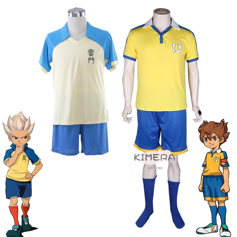 

Inazuma 11 Eleven GO Matsukaze Tenma Raimon Cosplay Gouenji Shuuya Game Anime Roleplay Uniform Outfit Halloween Clothes Soccer