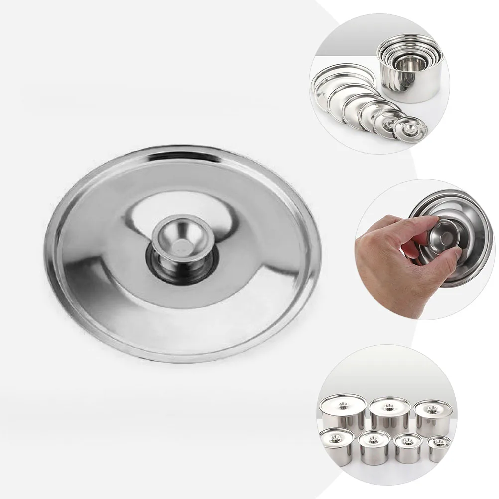 

Bacon Grease Lid Seasoning Cap Replacement Can Lids Pot Cover Serving Stainless Steel