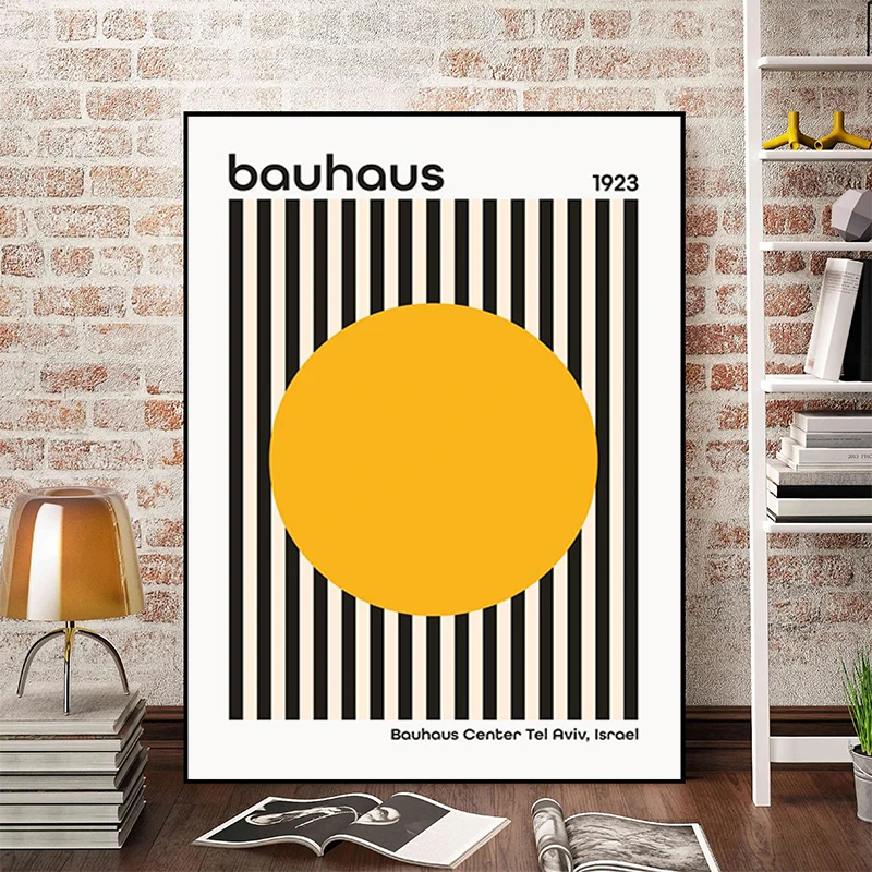 

Bauhaus Black and White Decoration Pictures Room Wall Art Canvas Painting Home Decorations Interior Paintings Poster Anime Decor