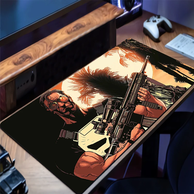 Mouse Pad Punisher Gamer Notebook For Best Gift Games Mouse Pad HD Print Keyboard Pad Large Mousepad Mouse Mat Gaming Desk Mat
