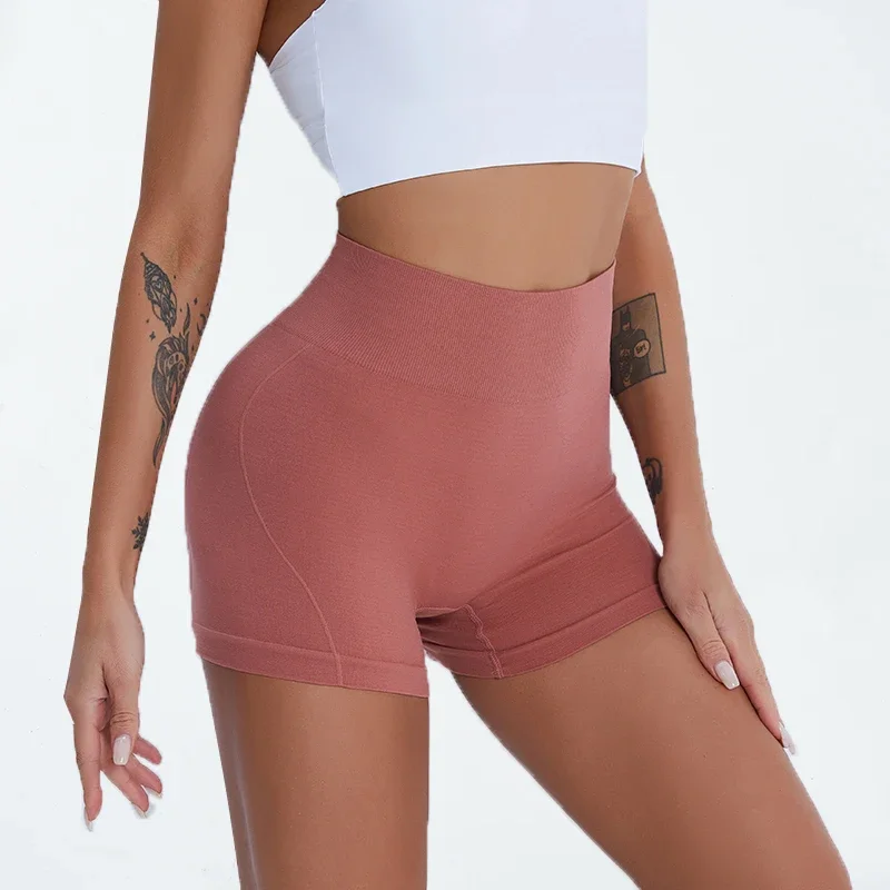 Ladies Women Summer Safety Pants Seamless Stretchy Underpants Solid Color Breathable Underwear Female High Waist Comfort Shorts