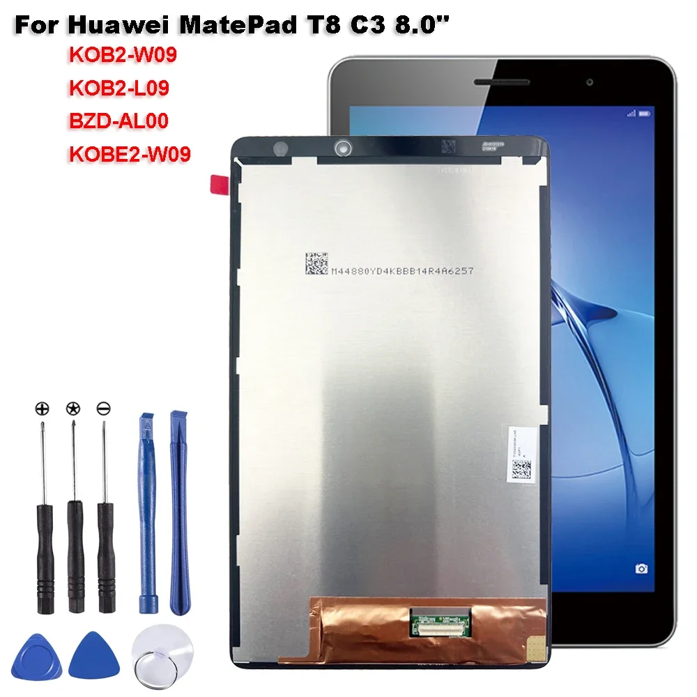 Ori For Huawei MatePad T8 C3 8.0 KOB2-W09 KOB2-L09 BZD-AL00 LCD Display Touch Screen Digitizer Assembly