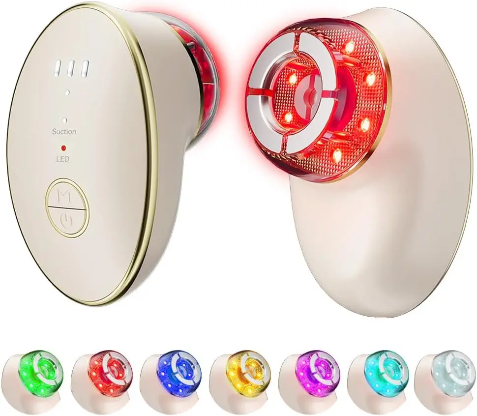 

7 Color Neck Face Massager, Facial Massager with Suction Function, Face Sculpting Tool with 3 Intensity Level, Multifunctional F