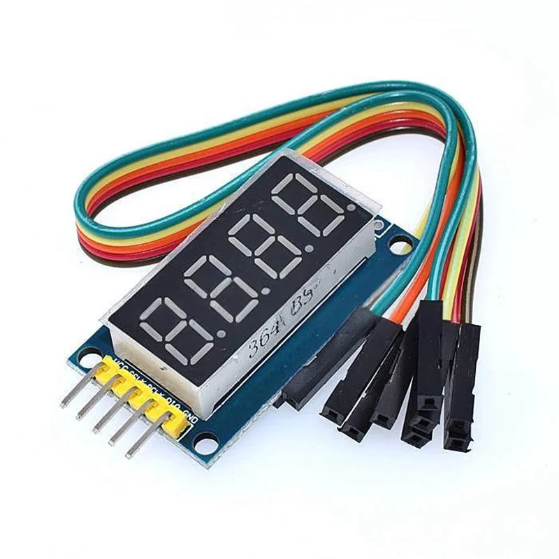 

5 шт. 0,4-дюймовый 4-битный семисегментный светодиодный модуль дисплея 74HC595, управляемый 4-значный 7-сегментный дисплей