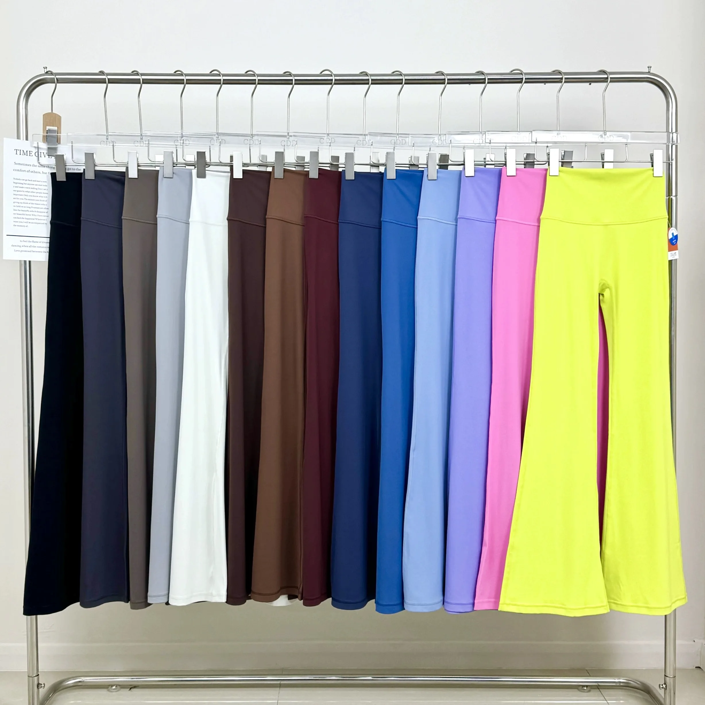 (Spot) U High Waist Flared Pants Women's High Elastic Casual Skinny Grinding Naked Sports Fitness Quick-Drying Yoga Pants