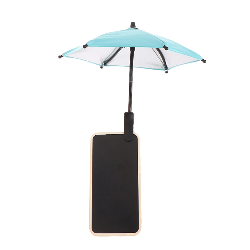 Mini Mobile Phone Umbrella Waterproof Cycle Sun Parasol Motorcycle Locomotive Bracket Umbrella Riding Accessories