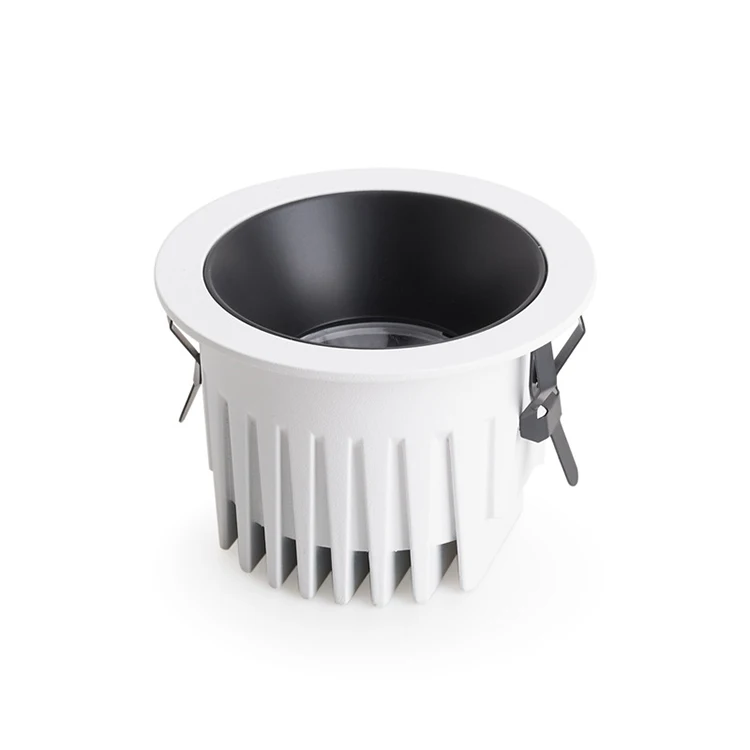 recessed Hotel and Commercial Anti-Glare LED Downlight 9W Aluminum Indoor Ceiling Downlight