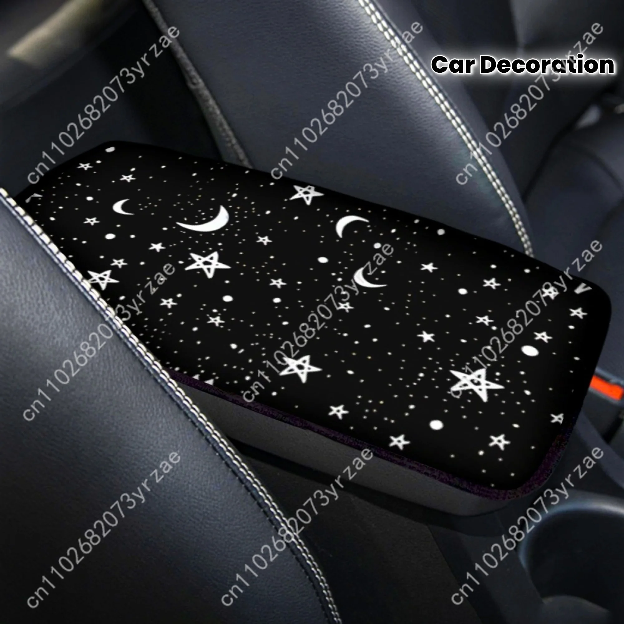 

Star Moon Universal Car Armrest Cushion High Quality Non-Slip Car Armrest Cover Elastic Straps Car Interior Accessories
