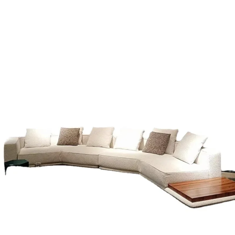 Italian Horizon Minimal Large Flat Floor Living Room Suspended Orizonte Sofa