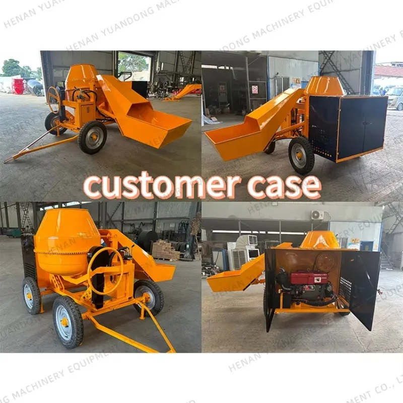 

2026New 500L HNYD500 Popular Hopper Self-loading Cement Concrete Mixer for Mixing Concrete Cement More Efficient