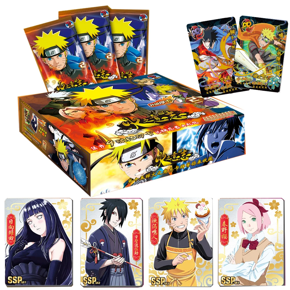 

Genuine NARUTO Collection Cards For Children Hot Blooded Anime Character Uchiha Sasuke Limited Flash Card Birthday Gift Toys