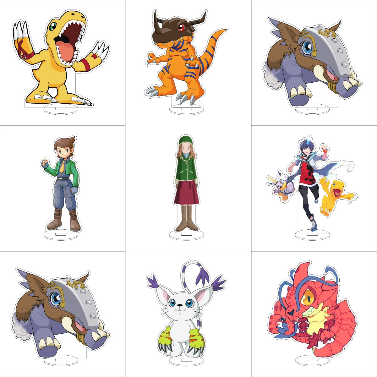 16CM Anime Digimon Adve Cosplay Acrylic Stand Ornaments Mimi Tachikawa/Joe Kido/Takaishi Takeru Figure Stand Halloween Gifts