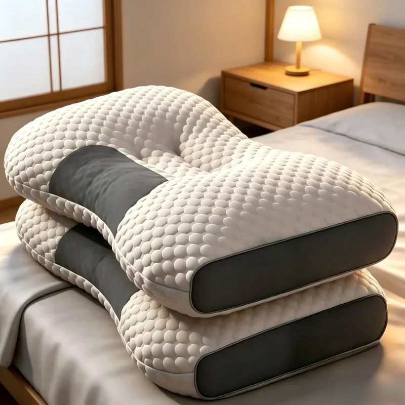 

3D-вязанная массажная подушка для СПА, подушка для шеи Water Cube с поддержкой шейного отдела, неразборная подушка для снятия боли в шее, 2 штуки в упаковке