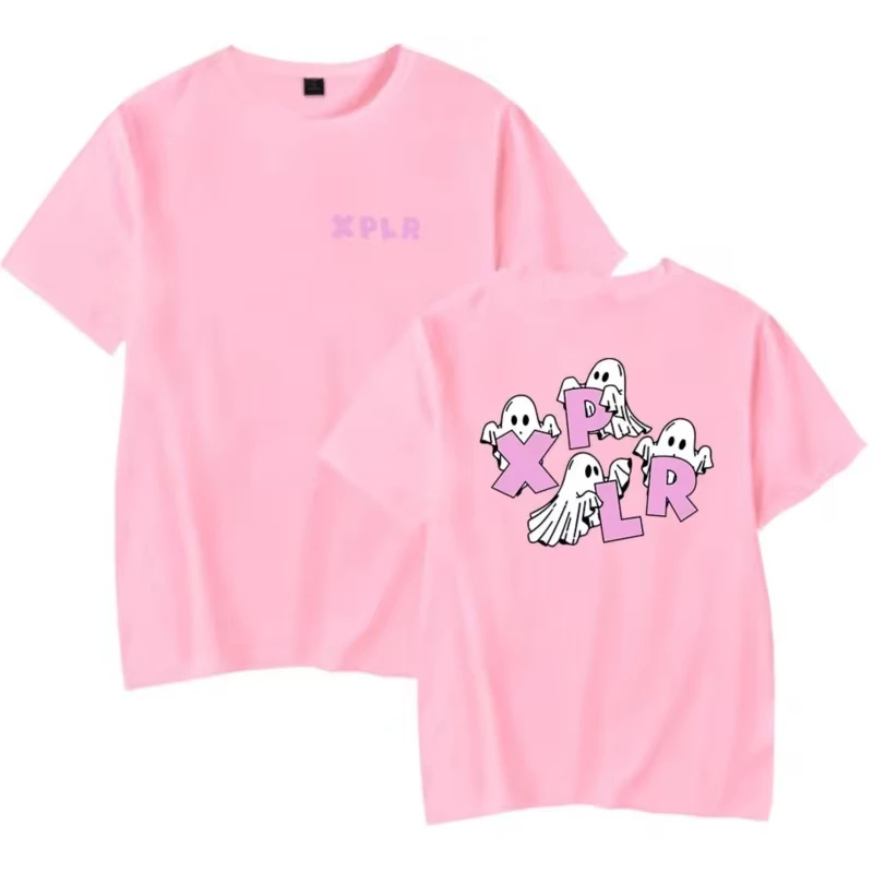 XPLR Ghost T-Shirt Sam And Colby Merch Unisex Summer For Women Short Sleeve Tshirt Streetwear thirt shirt femme