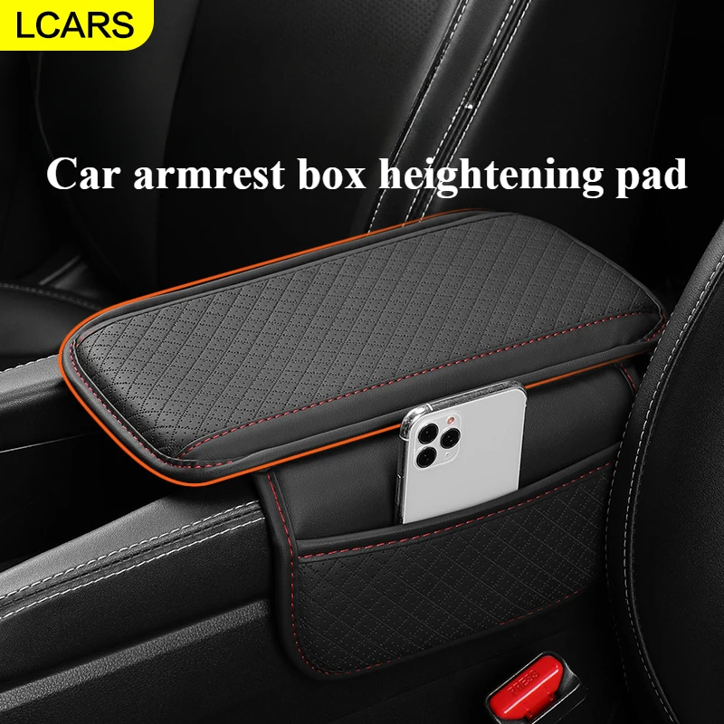 

Lcars - Upgraded Car Center Console Mat with Two Storage Pockets, Car Armrest Storage Box, Car Interior in Various Colors
