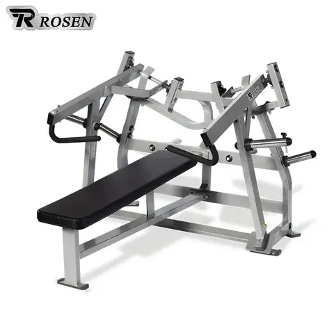 Commercial Gym Equipment Rosen Fitness Adjustable Weight Lifting Q235 Steel Plate Loaded Iso-lateral Horizontal Bench Press