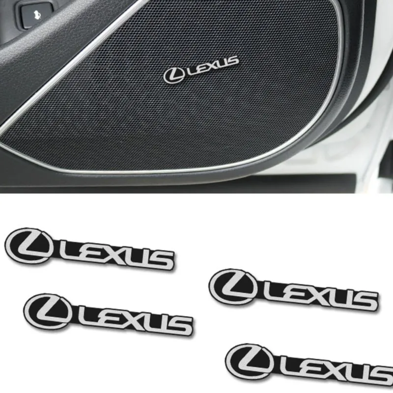 

Car Audio Decorate 3D Aluminum Badge Emblem Stickers For Lexus IS250 IS200 CT200h GS300 LS430 RX450h LX570 IS300 ES RX LS IS NX