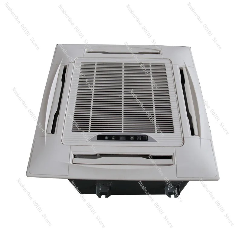 Cassette Fan Coil Water Air Conditioner Embedded Cooling and Heating Water System in Shopping Malls Ceiling Machine End