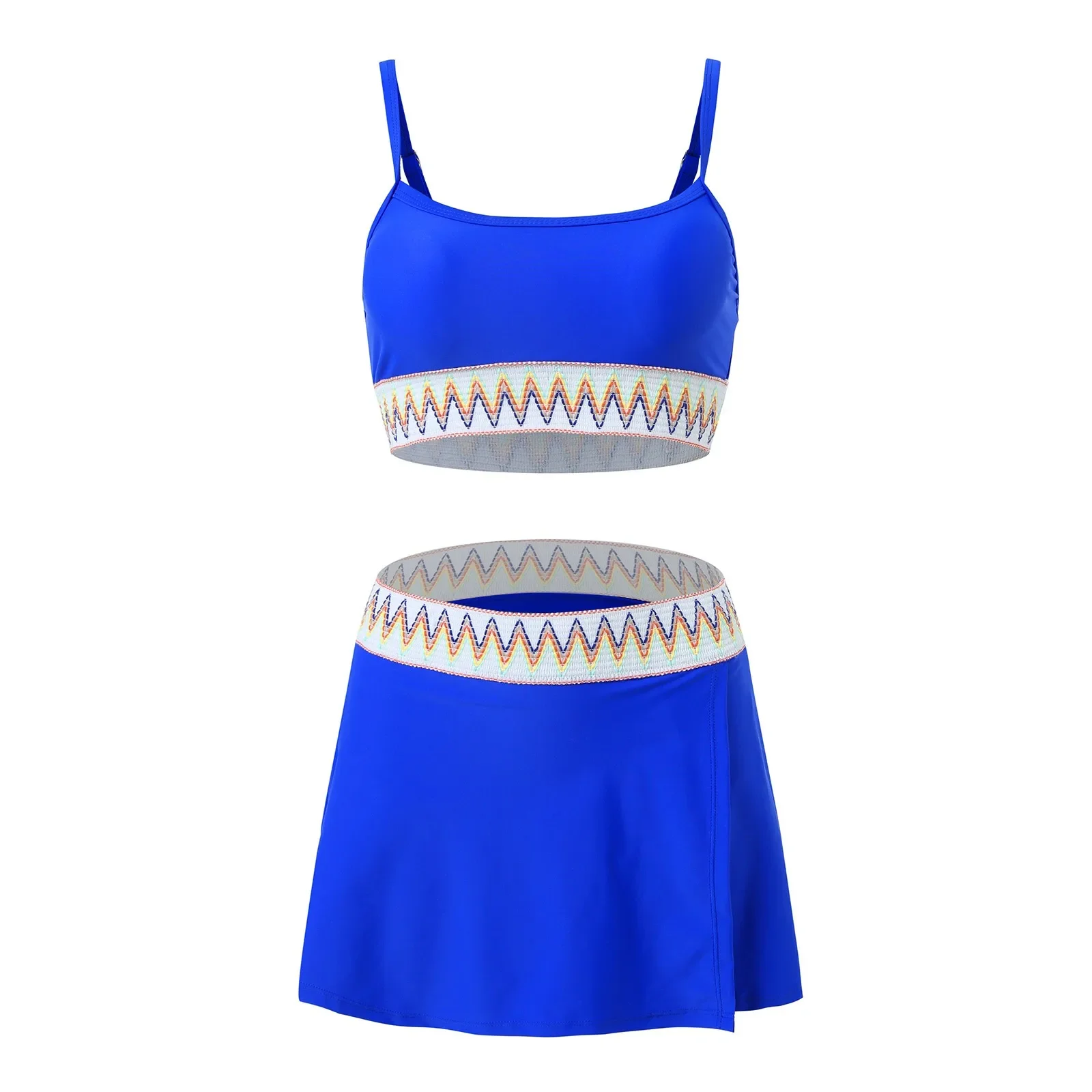 Large Size One-Piece Swimsuit With Belly Covering And Slimming Effect Women'S High Waisted Bikini Sets Backless Strapless Bikini