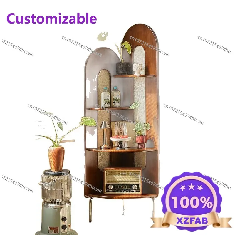 Factory Direct 2026 Top Divano angolare medievale composto in legno massello, angolo laterale, schermo cadente, libreria, spazio
