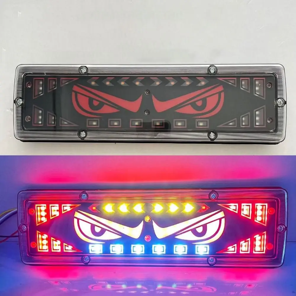 Creative 12-24v Devil's Eye Truck Light Universal Multi-Mode Side Signal Light Safety Warning Lamps Car Decor