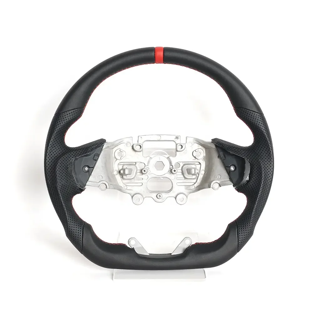 

Factory Car Steering Wheel Fit for Ford Ranger raptor XLT 2024 100% Hand-made Custom Full Leather Steering Wheel