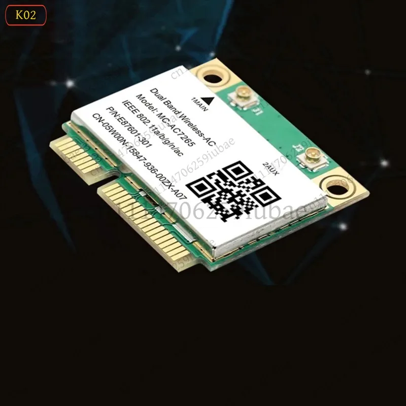 df df 1200Mbps Bluetooth 4.2 Mini PCI-E WiFi Card Wireless Network Adapter 802.11ac Dual Band 2.4G 5Ghz for Laptop