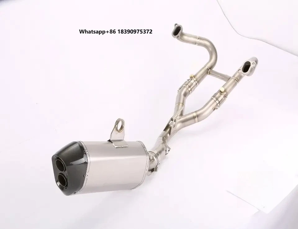 Modified Titanium Carbon Motorcycle Exhaust Muffler with Full System Connecting Pipe for R1200GS