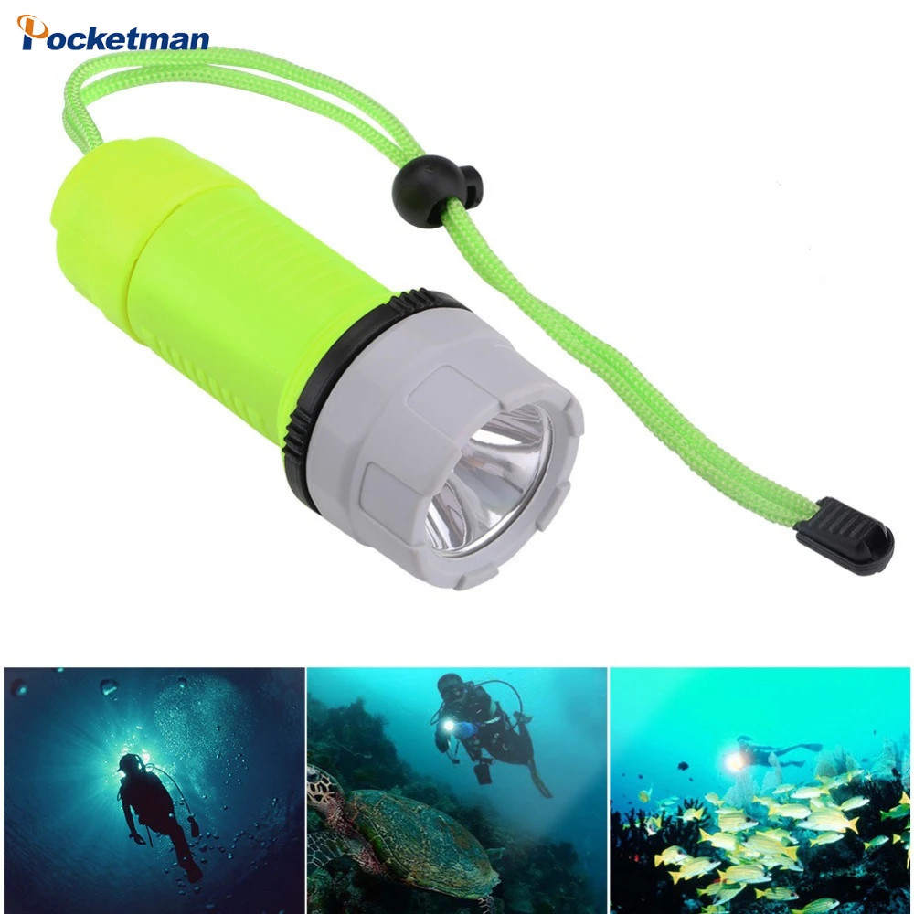 Diving Flashlight High Lumen Dive Light Scuba Dive Lights Waterproof Underwater Torch Submarine Flashlights with 3 Modes