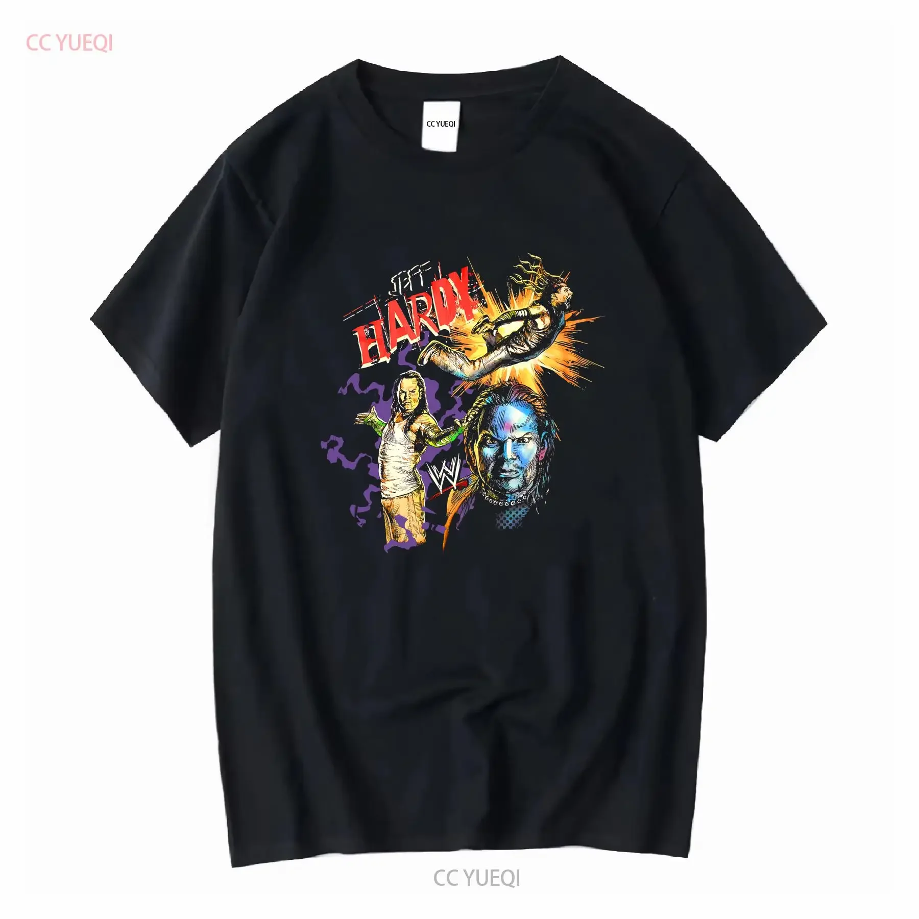 Jeff Hardy Boyz Jugend-T-Shirt, klassisch, schwarz, S 5XL, UT1075, Vintage, gewaschen, dehnbar, Designerkleidung, vielseitig, für Herren, leicht