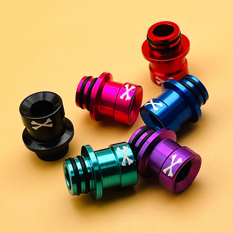 DSX Hot Bone v2 Style 510 Drip Tip With Power Switch Button Set Aluminum Material For Dotaio v2 Vape Mod Accessories