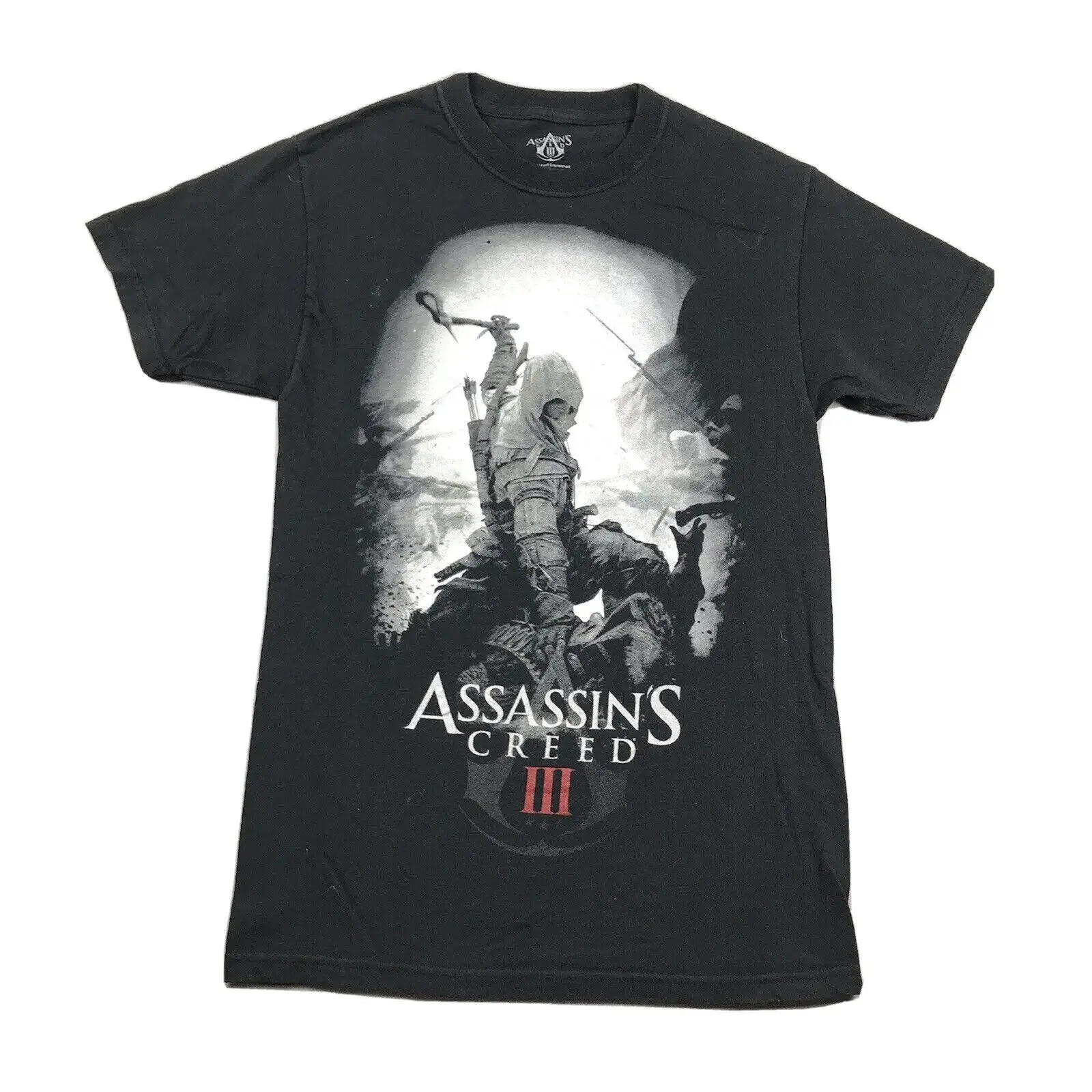 Assassin’s Creed III Shirt Men's Small Black Cotton 2012 Graphic Tee