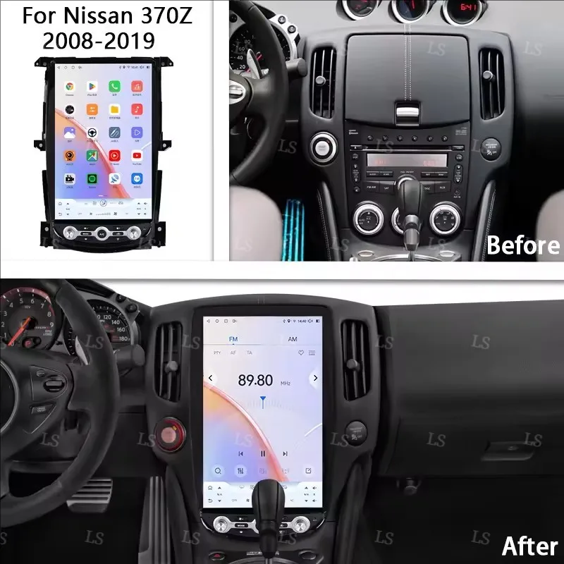 

Carplay Android Carplay For Nissan 370Z 2008-2018 Screen Car GPS Navigation Multimedia Player Radio Tape Head Unit