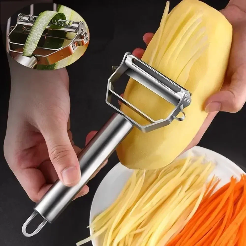 Best Selling Stainless Steel Multifunctional Peeler for Home  Vegetable Watermelon Potato Peeler Shredder Top Rated Kitchen Tool