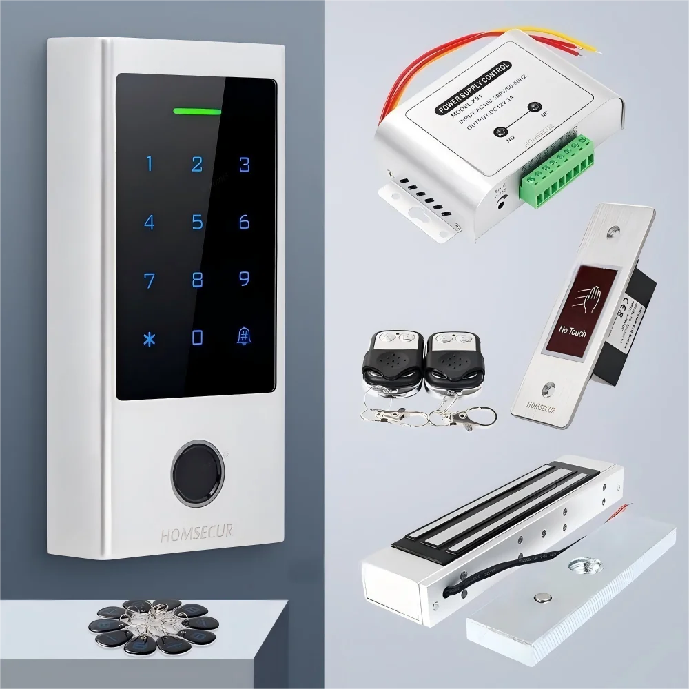 HOMSECUR IP66 APP WIFI RFID Access Control Set Waterproof 180KG Magnetic Lock