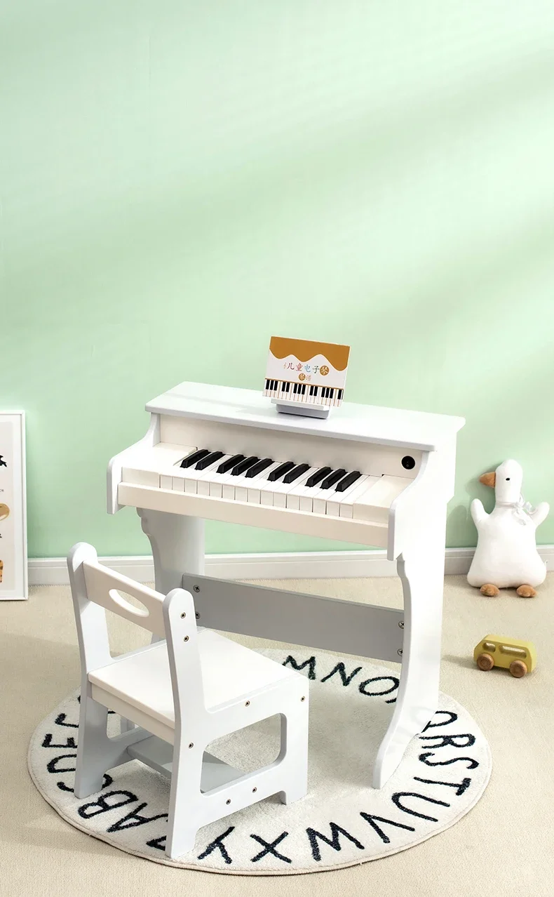 Children'S Piano Toys Wooden Early Education Playing Electronic Music Parent-Child Interactive Baby Puzzle For Kindergarten