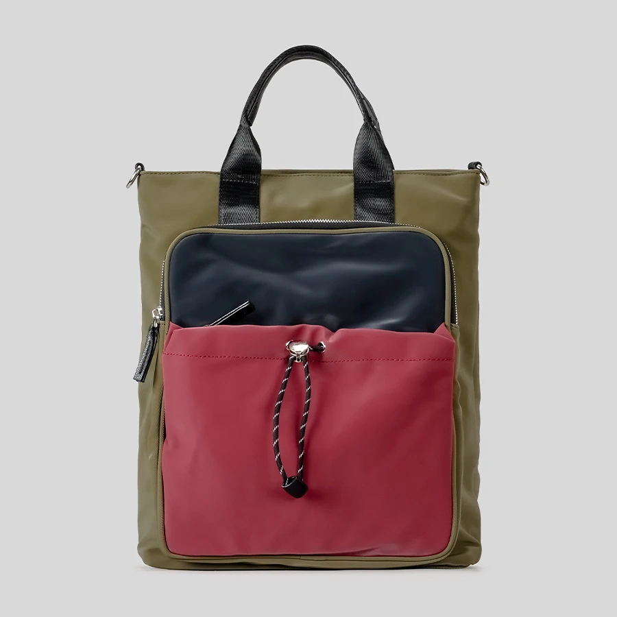 

Модная водонепроницаемая женская сумка на шнурке, подходящая по цвету большая вместительная сумка, многофункциональные дорожные сумки на плечо 2025