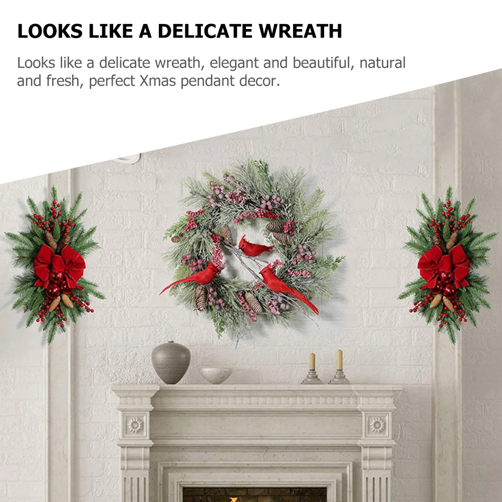 

Christmas Wreath Elegant Door Pendant Decorative Xmas Hanging Ornament for Home Office Party Decor Christmas Tree Decor
