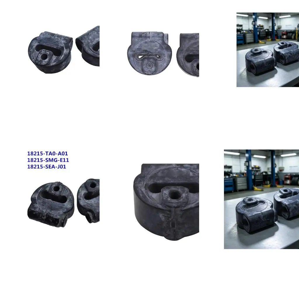 Exhaust Pipe Hanger with Builtin Iron Frame 18215-TA0-A01 Exhaust Muffler Hanger Insulator for Select Model